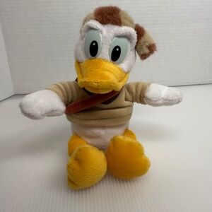 Walt Disney World Donald Duck Frontierland Mountaineer Vintage Beanbag Plush 9"